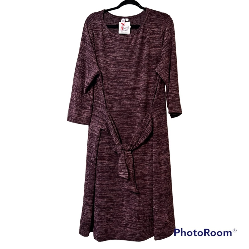 Perfectly Priscilla women’s plus size 3 XL Always My Favorite dress wine color